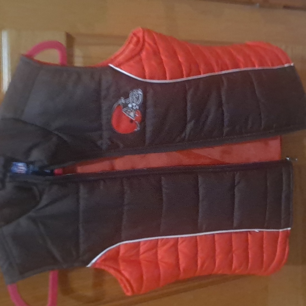 Vintage NFL Cleveland Browns Apparel Women's Vest Sm * Read Description On Size